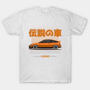 Midnight Racer Orange CRX JDM T-Shirt